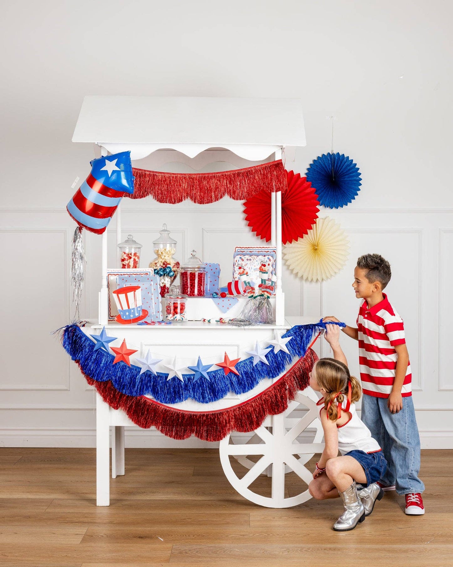 USA1242 - Stripes and Stars Paper Plate - 10"