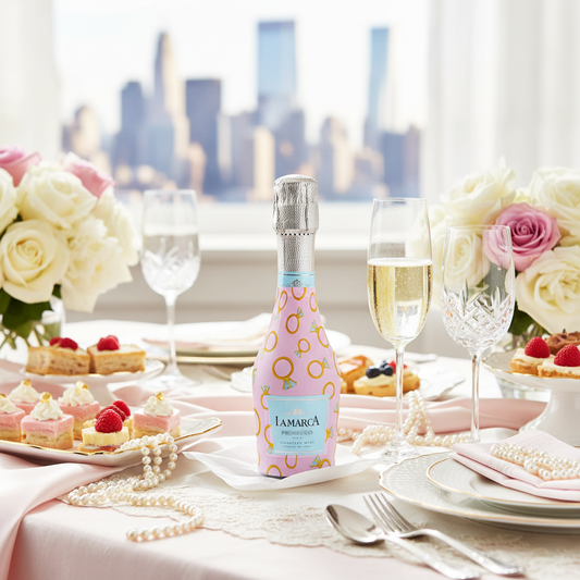 Beau Bottles Pink Engagement Ring - MINI Prosecco Collection - Set of Six Wraps