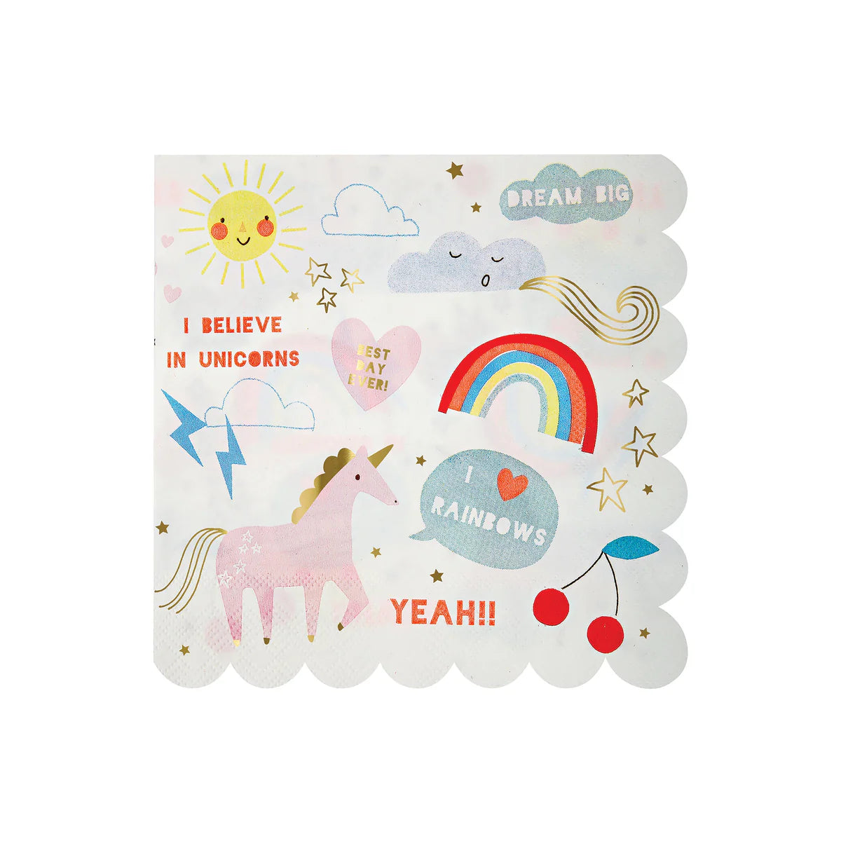 Meri Meri Unicorns Large Napkin