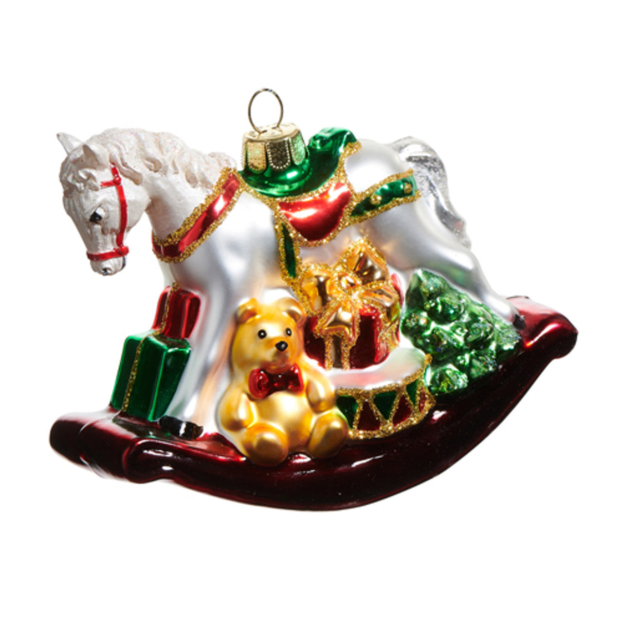 Rocking Horse w/Presents Ornament