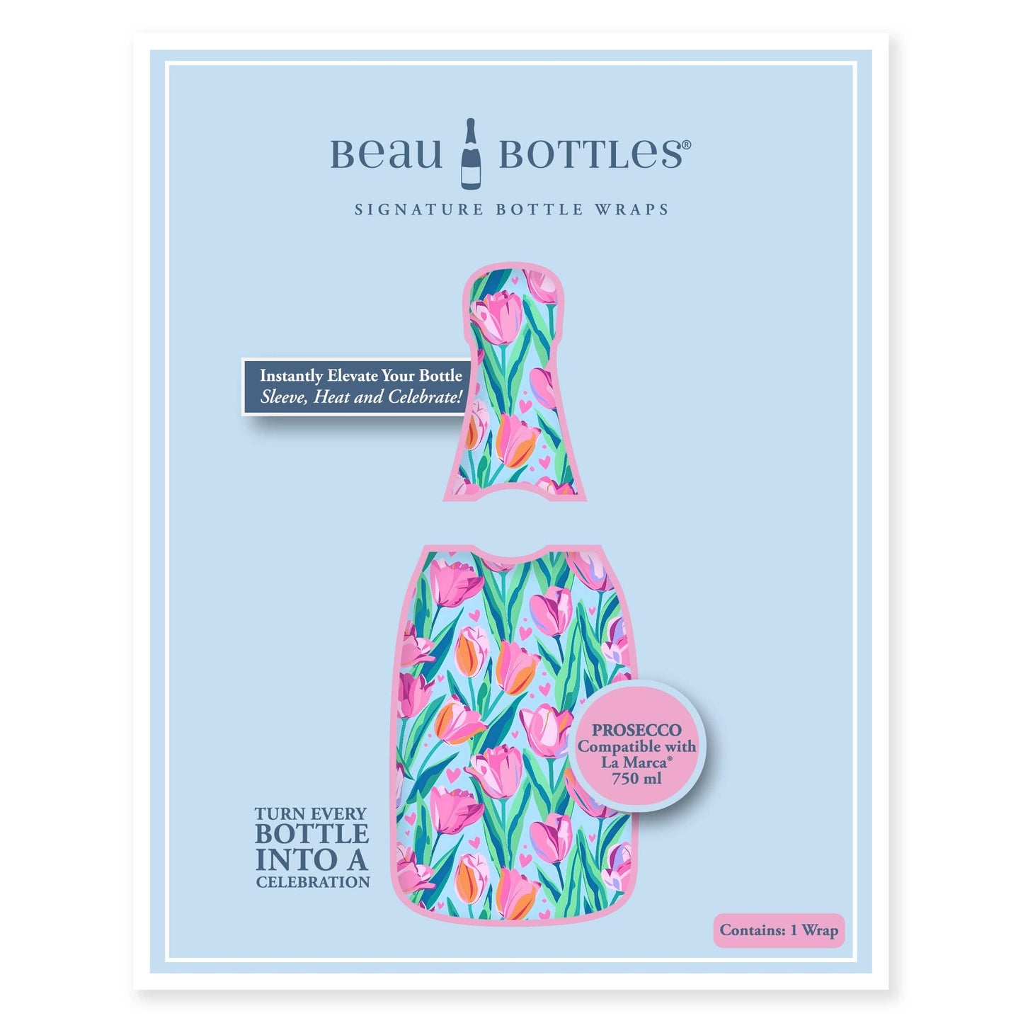 Beau Bottle Blushing Tulip Garden- Prosecco Collection