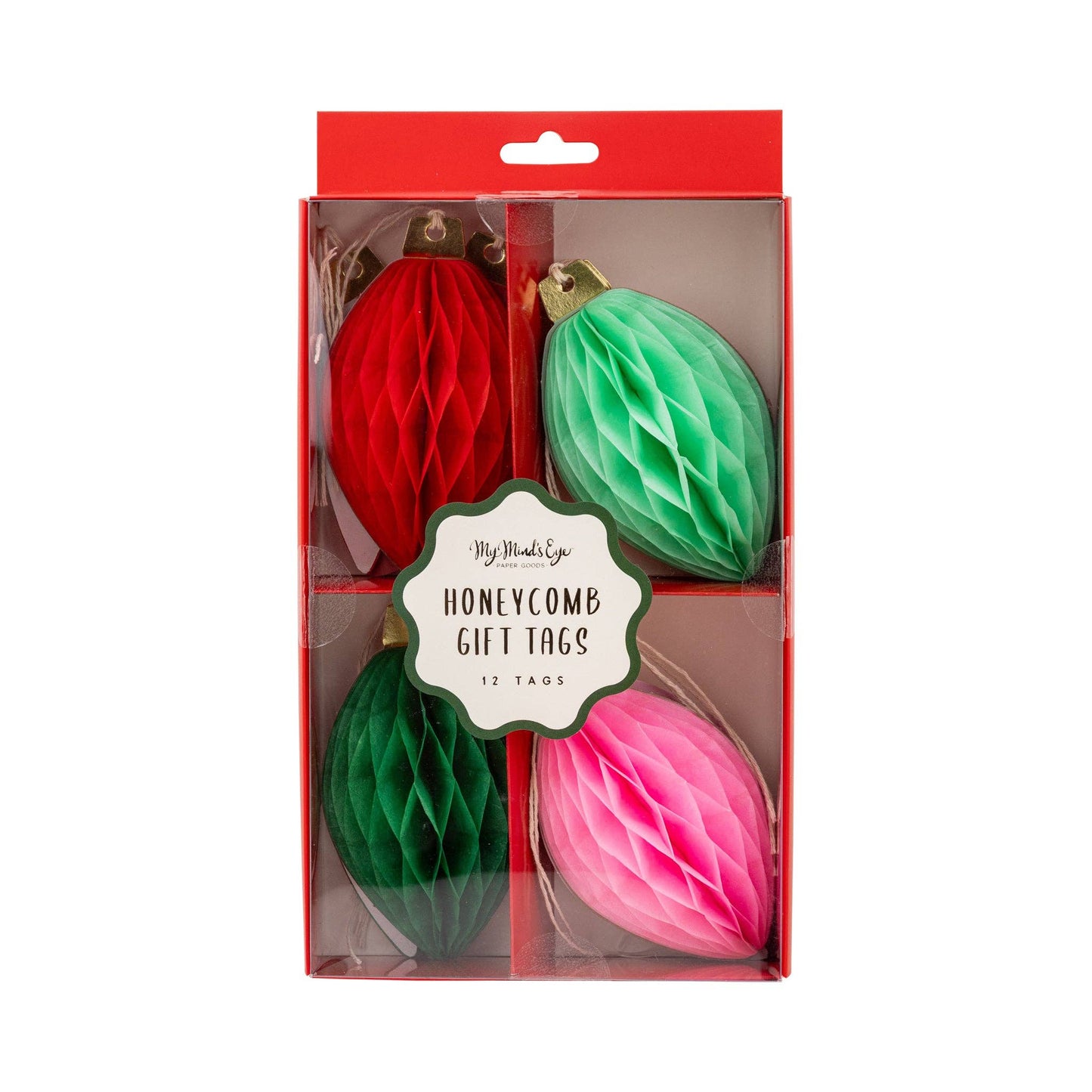 Honey Comb Light Bulb Tag Set