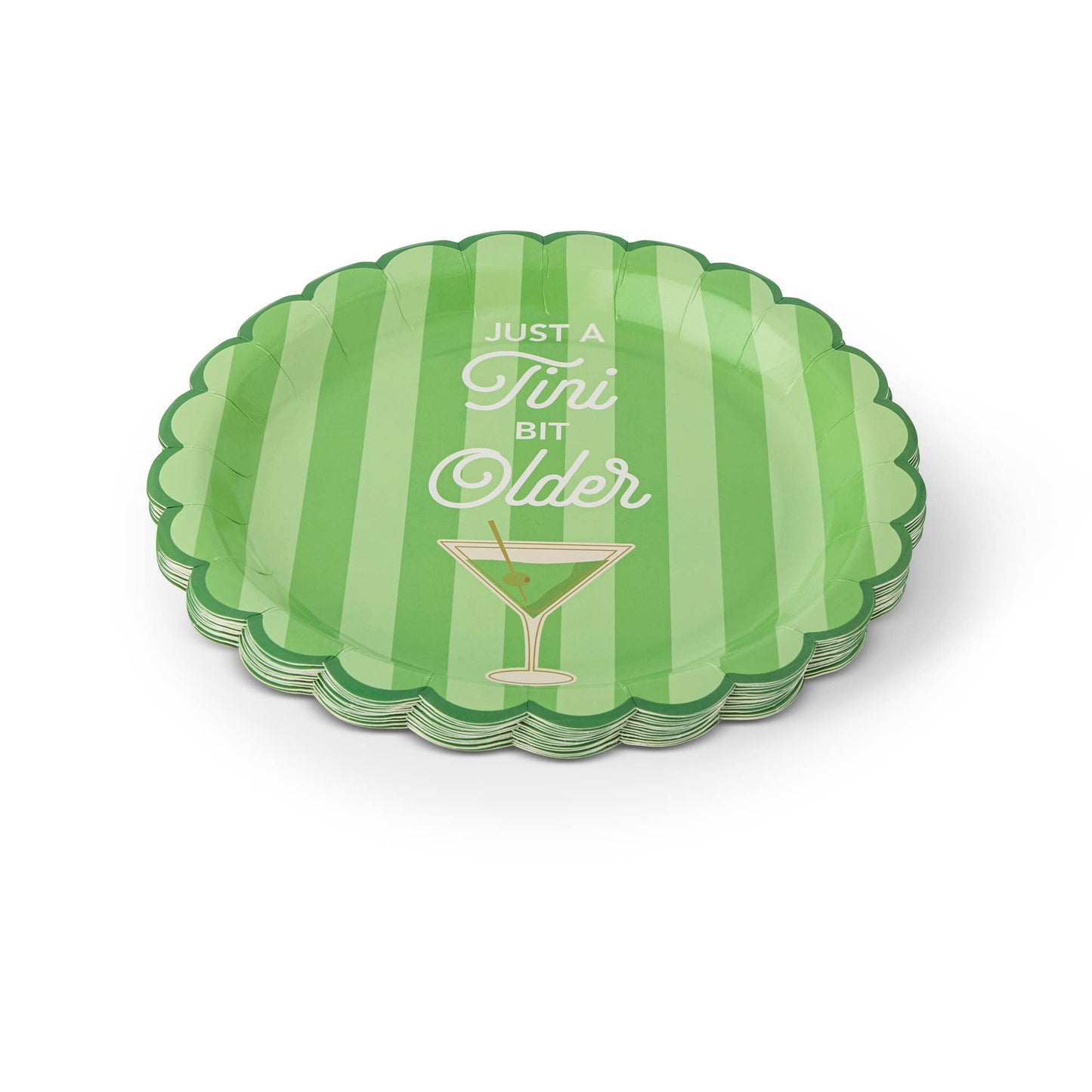 16pk Figural Dessert Plates - Martini