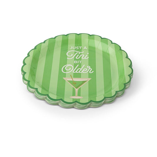 16pk Figural Dessert Plates - Martini