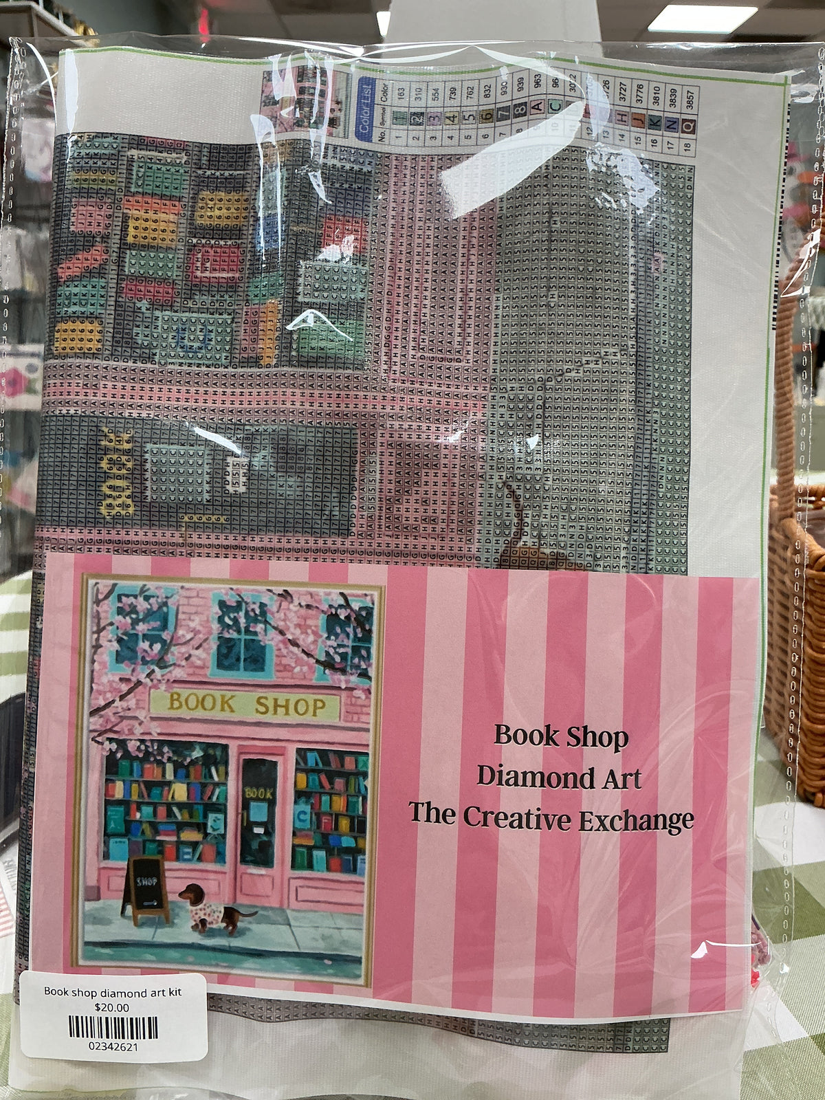 Book shop diamond art kit
