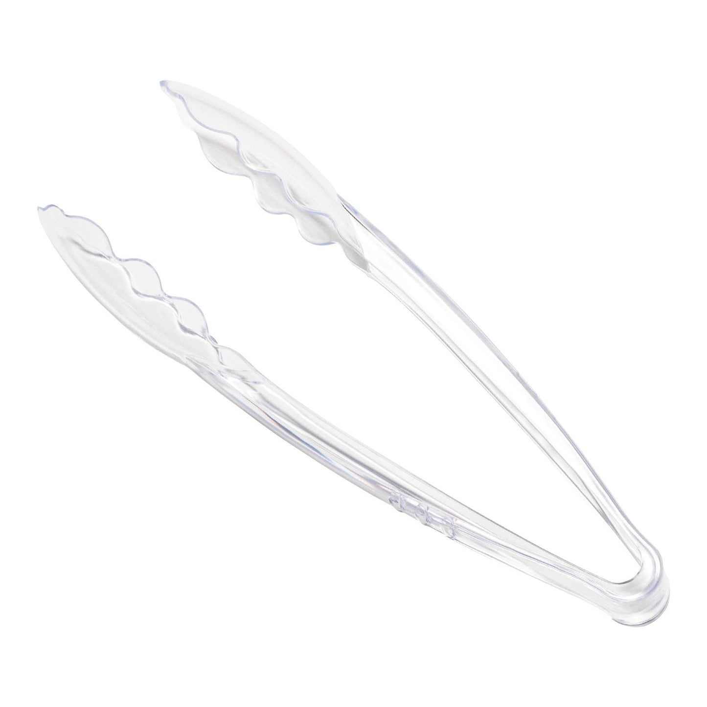 9" Clear Disposable Plastic Serving Tong - 1 pc