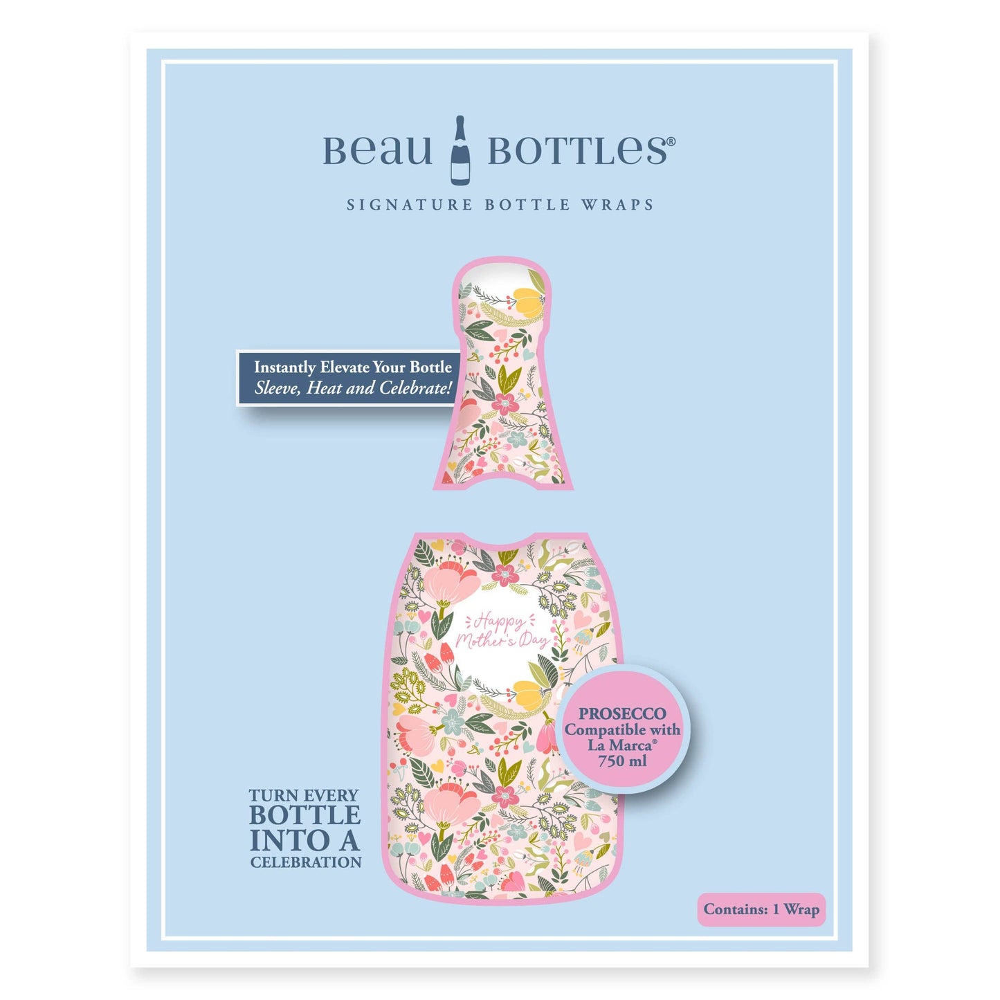 Beau Bottle Mother's Day Meadows- Prosecco Collection