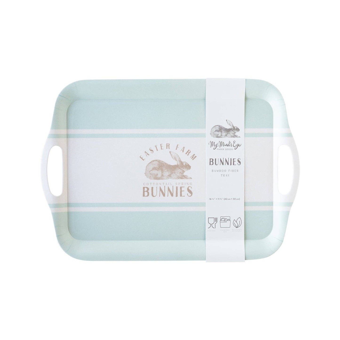 PLBT124A - Easter Farm Reusable Bamboo Tray