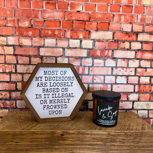 Lavender & Sage Soy Wax Candle - Scented Farmhouse Candles