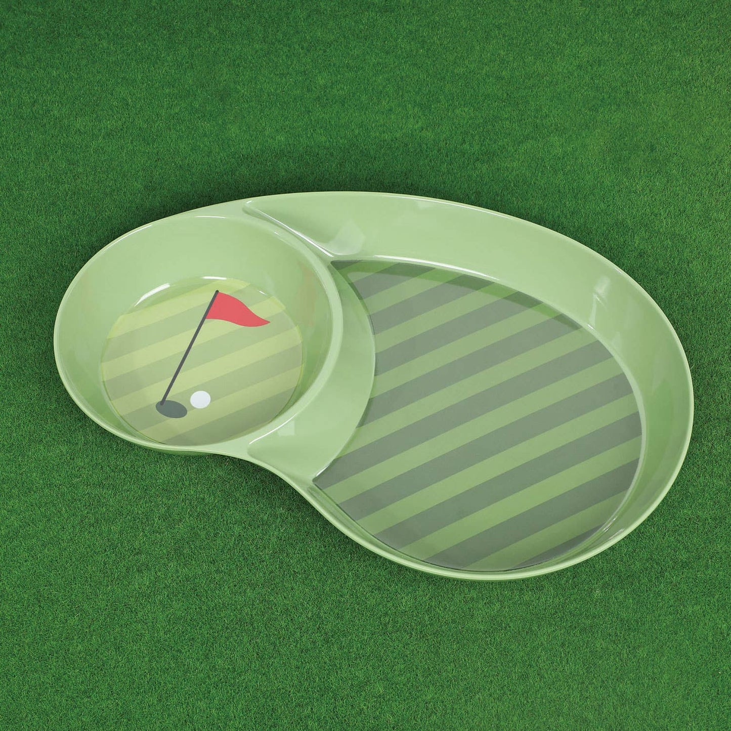 16" Golf-Themed Melamine Chip and Dip Platter