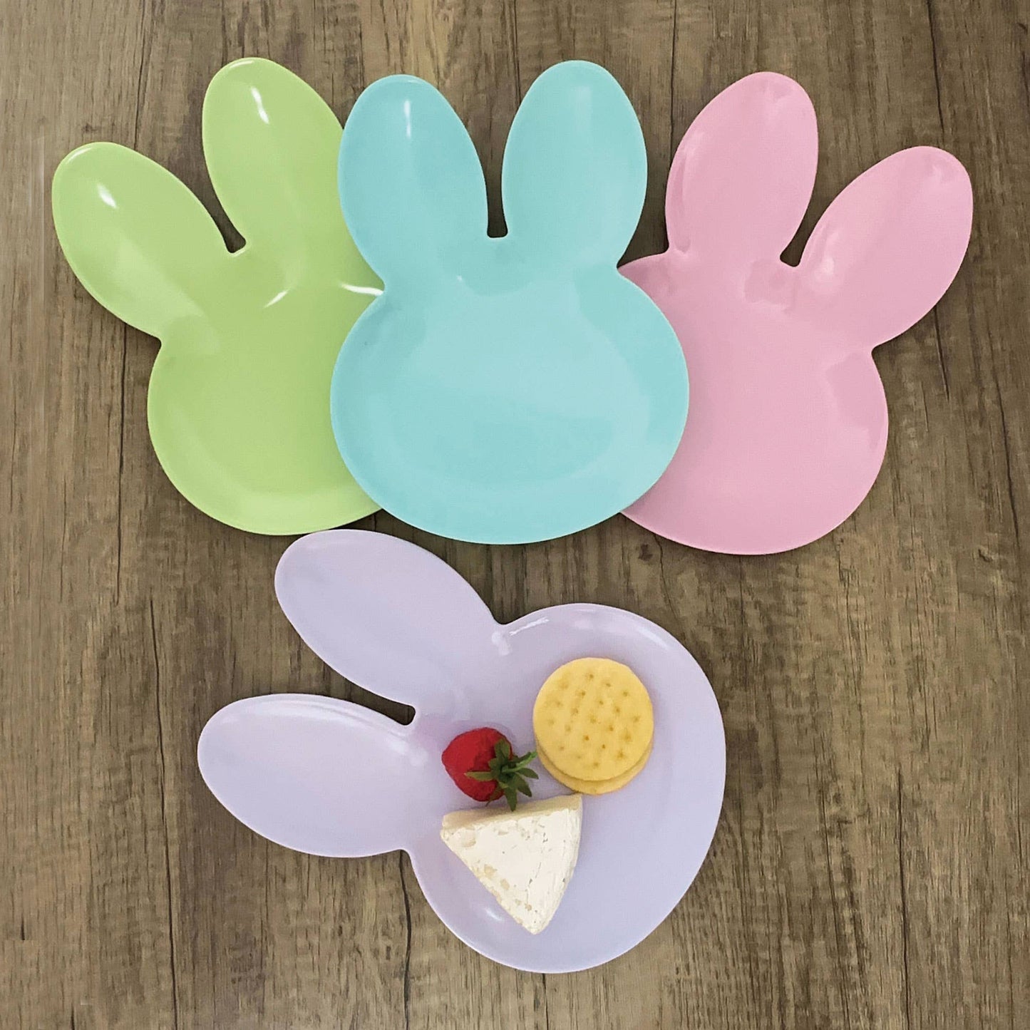 Easter Melamine 10" Bunny Plate (4 Colors)