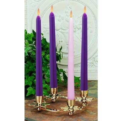 Brass Snowflake Advent Ring - 8" Diameter