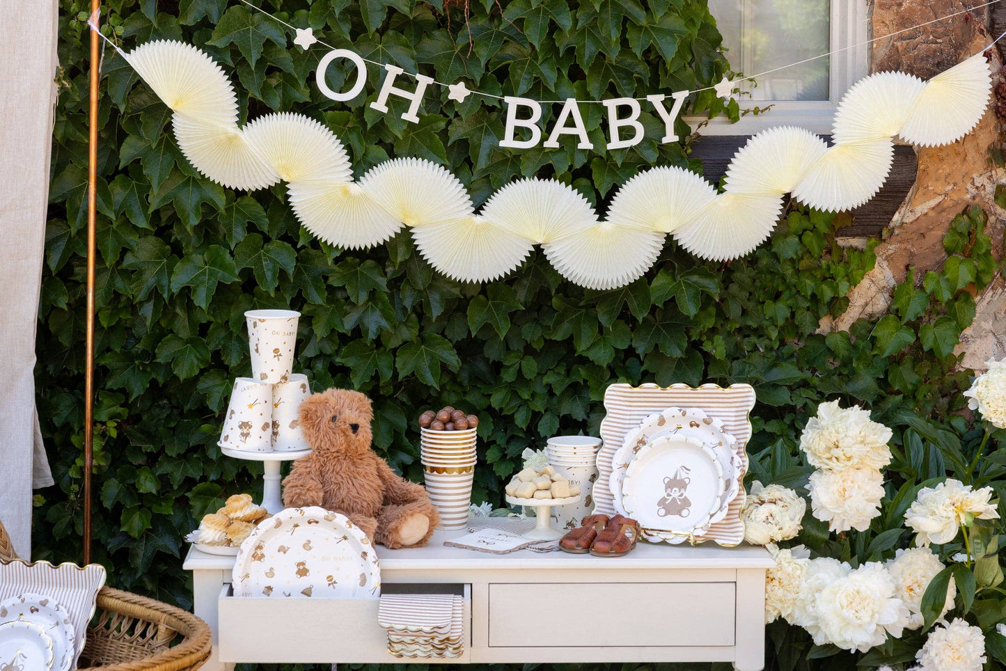 BAB1145 - Teddy Bear Baby Dessert Plate