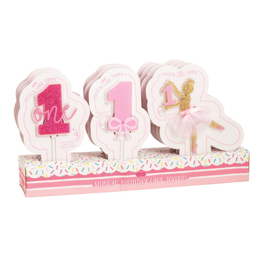 Mud Pie Girl musical cake topper