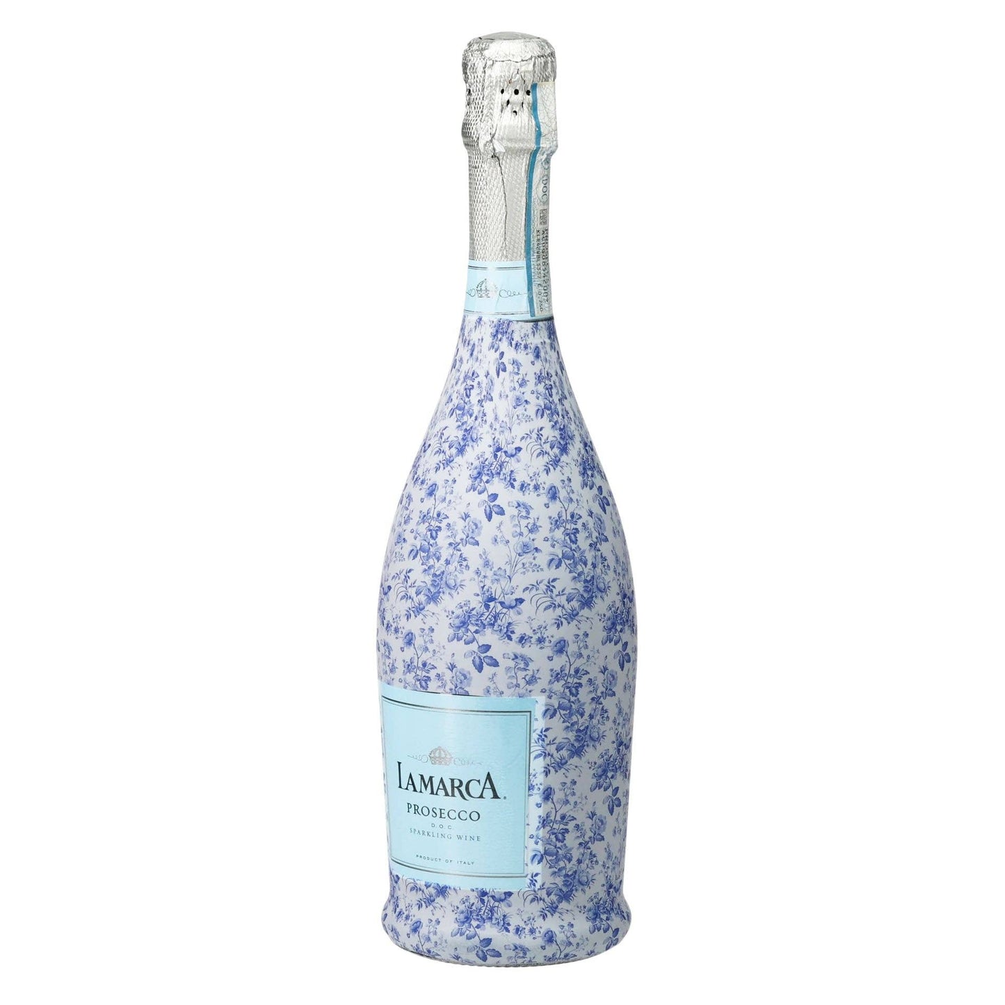 Beau Bottles Grandmillenial Blue Floral - Prosecco Collection