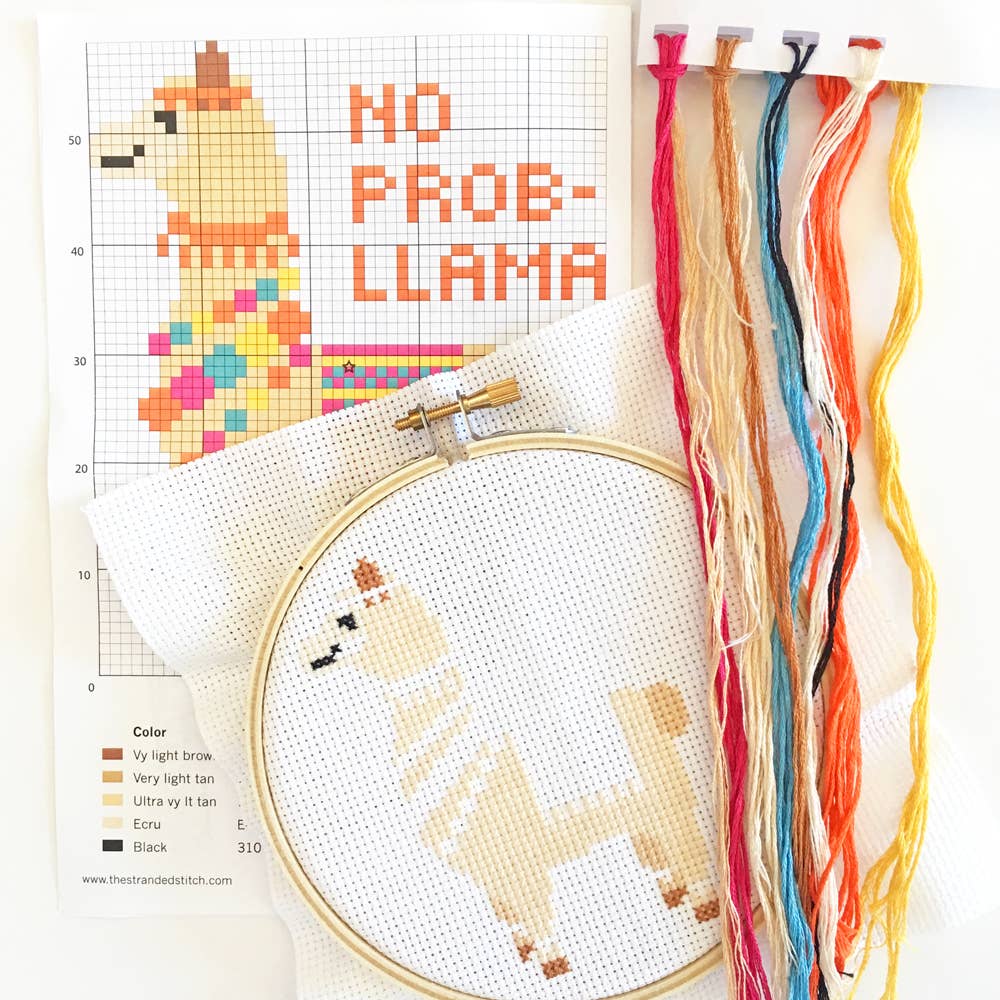 No Prob-llama Cross Stitch Kit