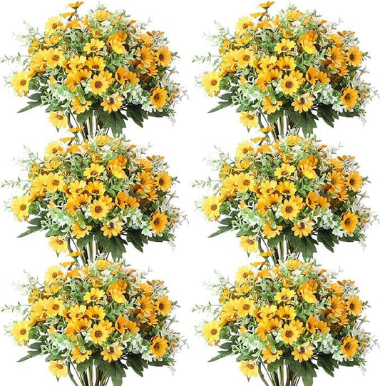 UV-Resistant Artificial Daisy Flower Bundle