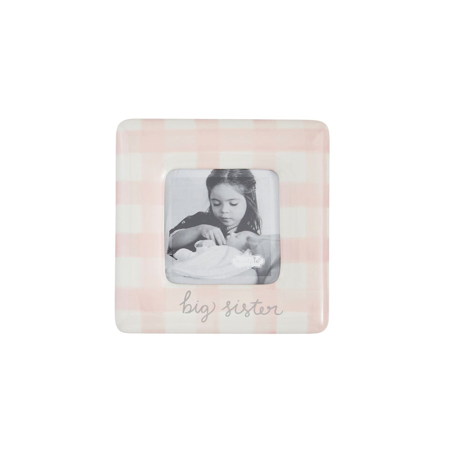 Mud Pie Gingham Big Sis Frame