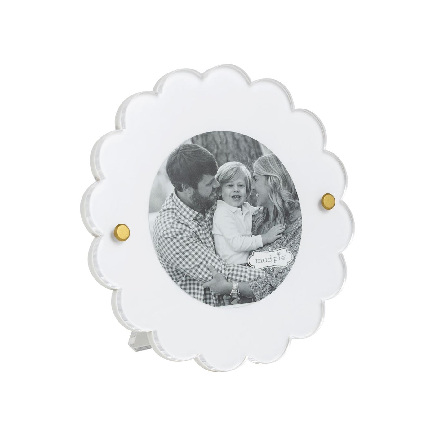 Mud Pie Mini White Circle Frames