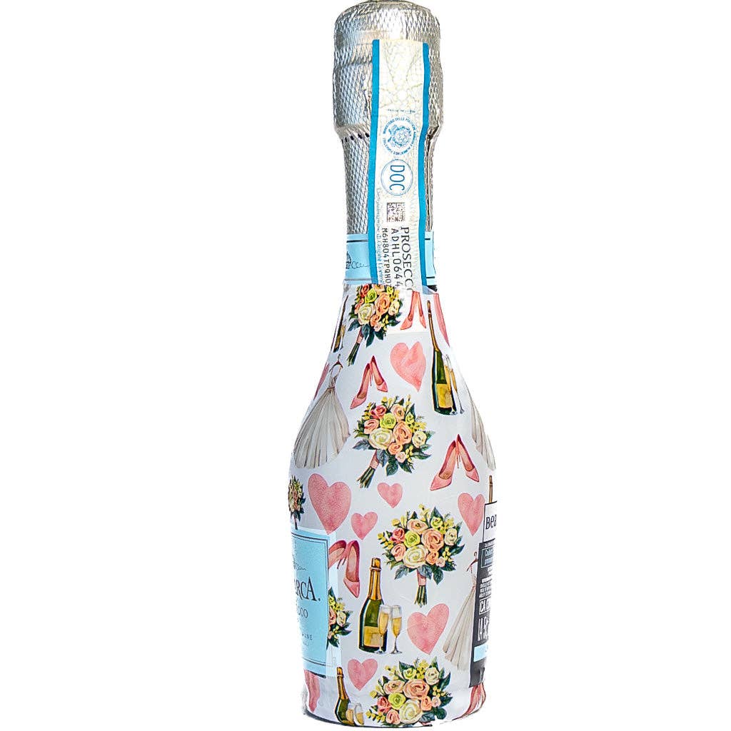 Beau Bottles Wedding Romance - MINI Prosecco Collection - Set of Six Wraps