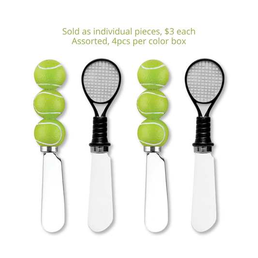 Tennis Polyresin Cheese Spreader (Set of 4)