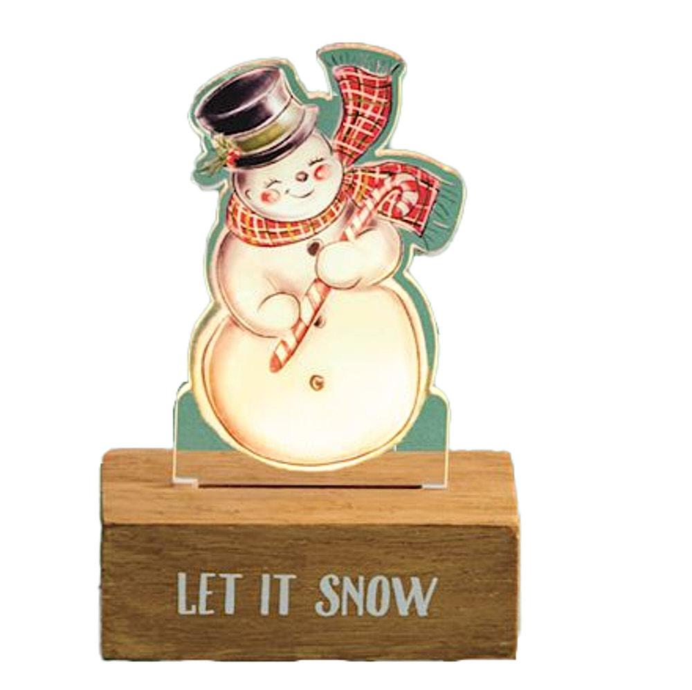 Mud Pie Christmas Acrylic Light-Up Sitters