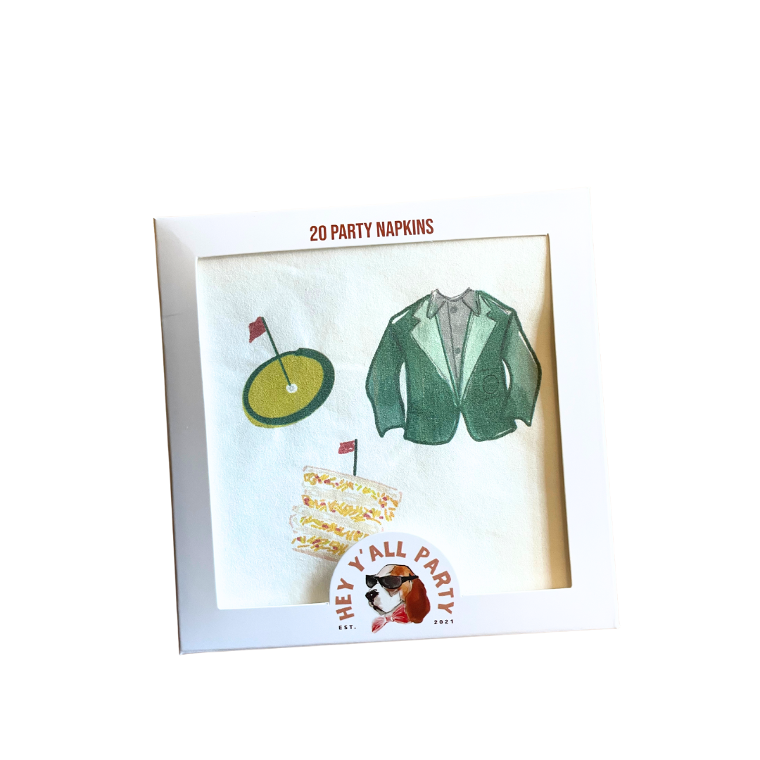 Masters-inspired Golfing Party Napkins
