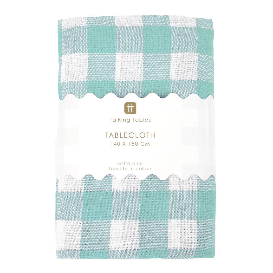 Mint & White Gingham Tablecloth | Tableware |