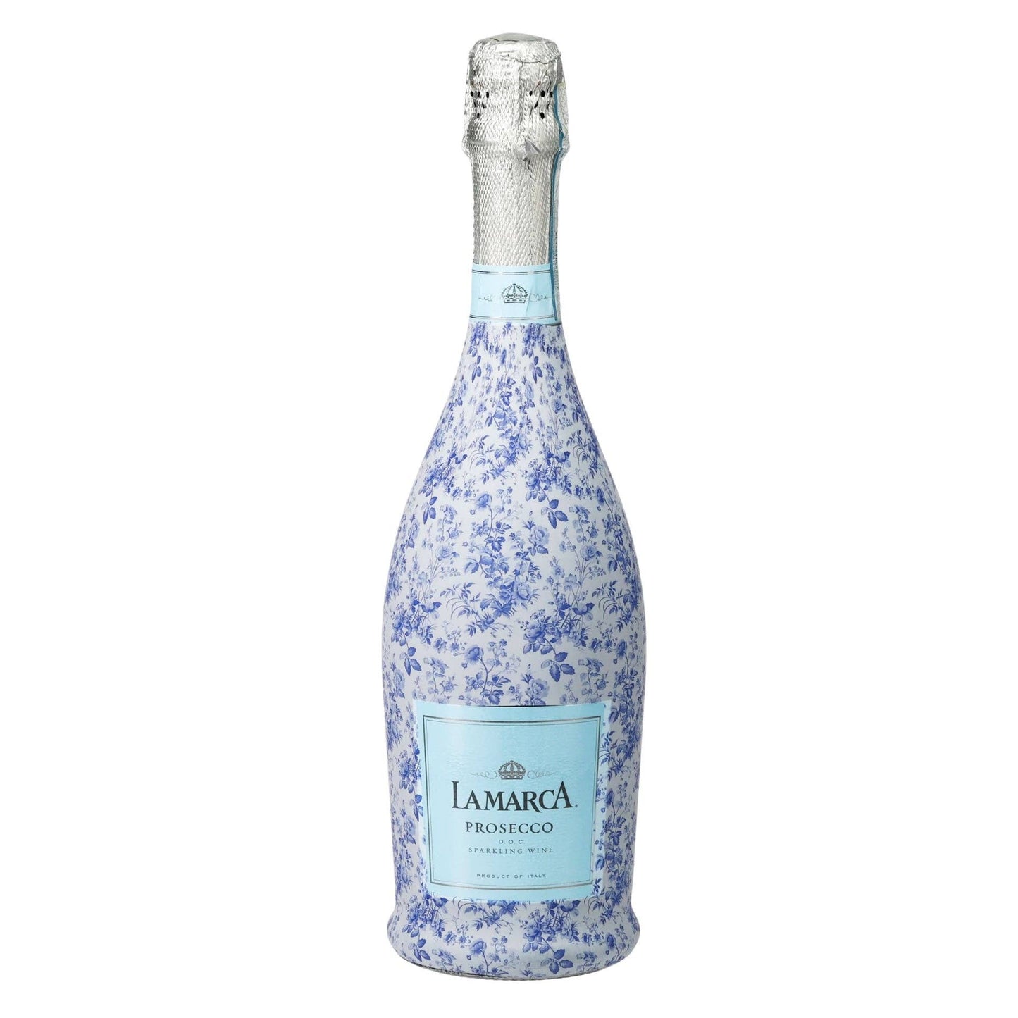 Beau Bottles Grandmillenial Blue Floral - Prosecco Collection