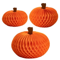 Hester & Cook Honeycomb Pumpkin Set of 3