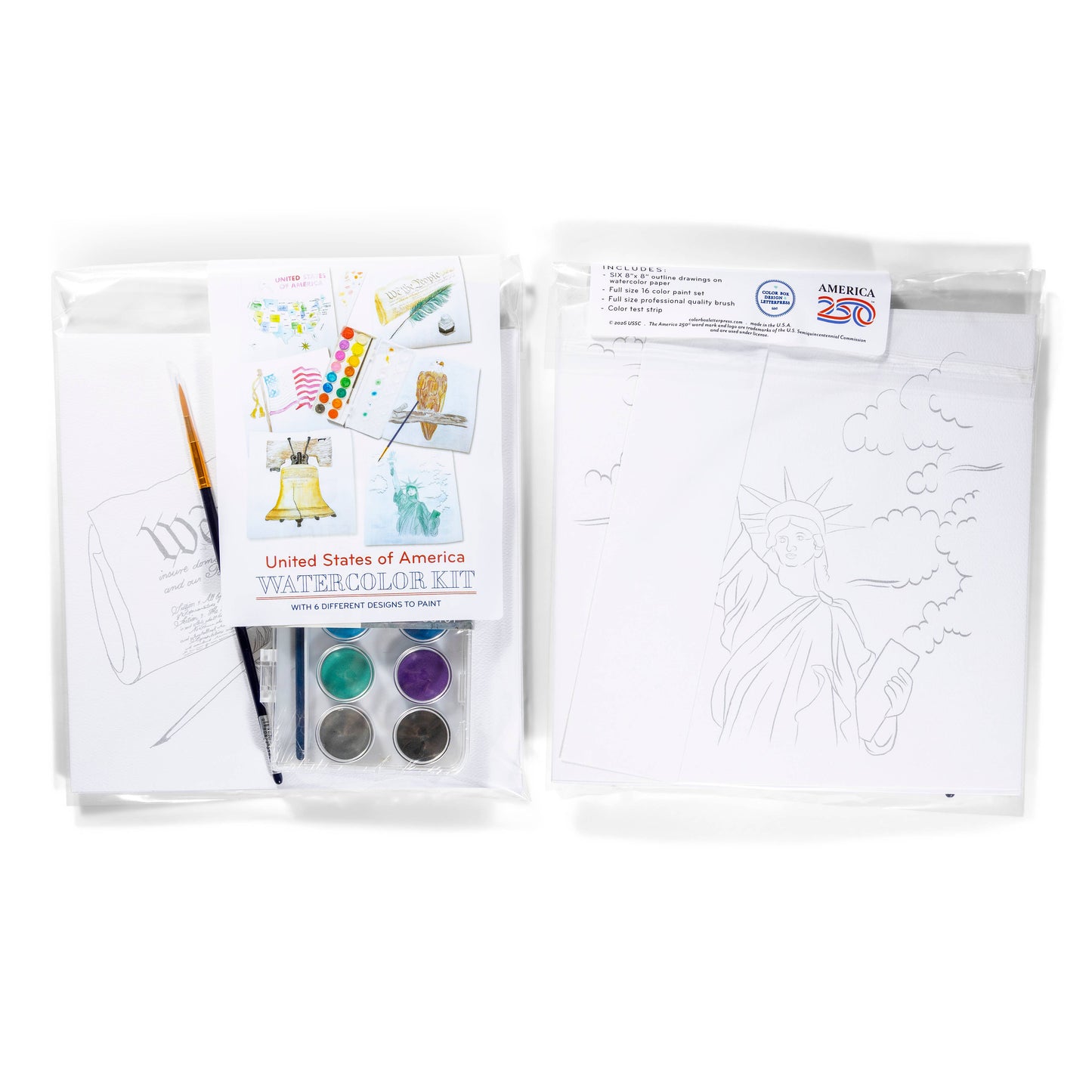 Luxe Watercolor Kit | United States of America