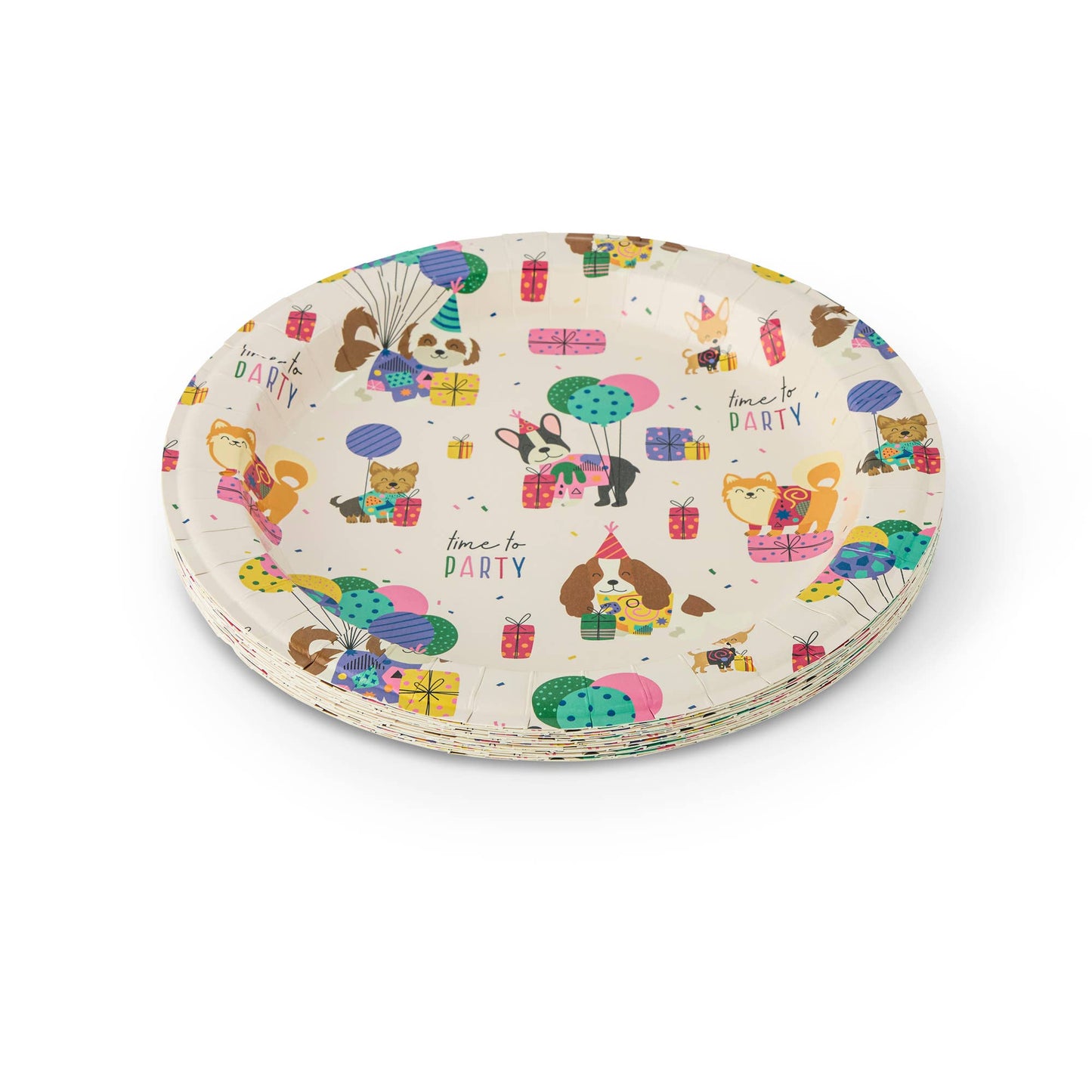 16pk Dinner Plates - Dogs