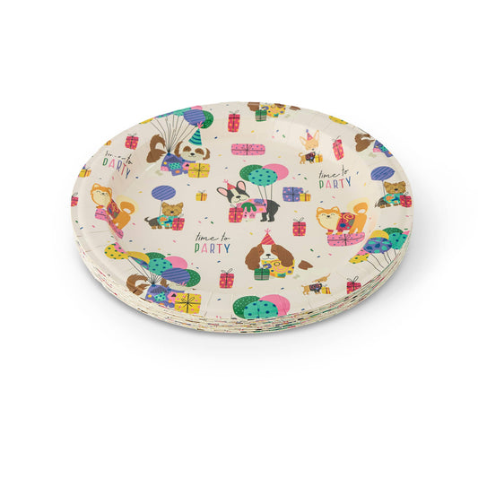 16pk Dinner Plates - Dogs