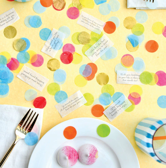Confetti Talk Conversation Table Sprinkles - Birthday