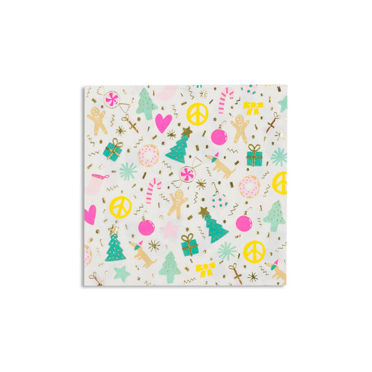Merry + Bright Large Napkins - 16 Pk.