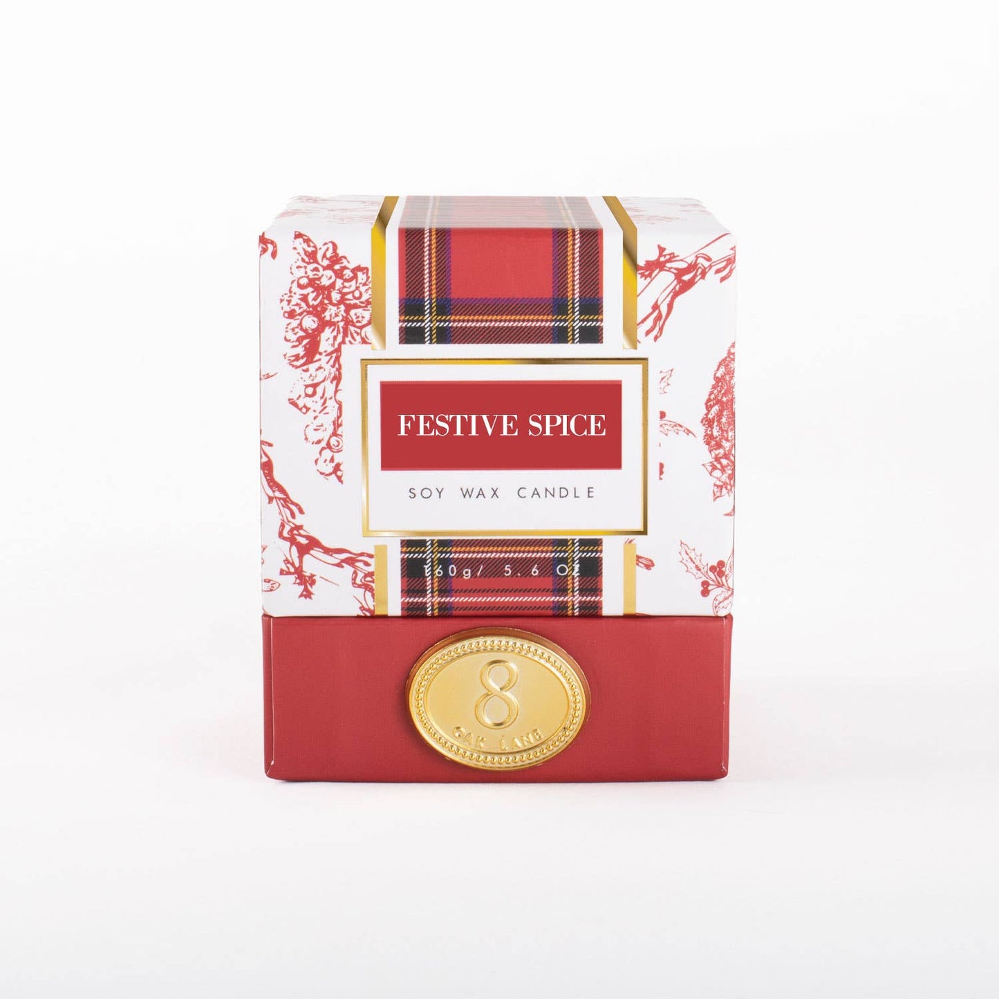 Festive Spice 5.6oz Soy Wax Candle