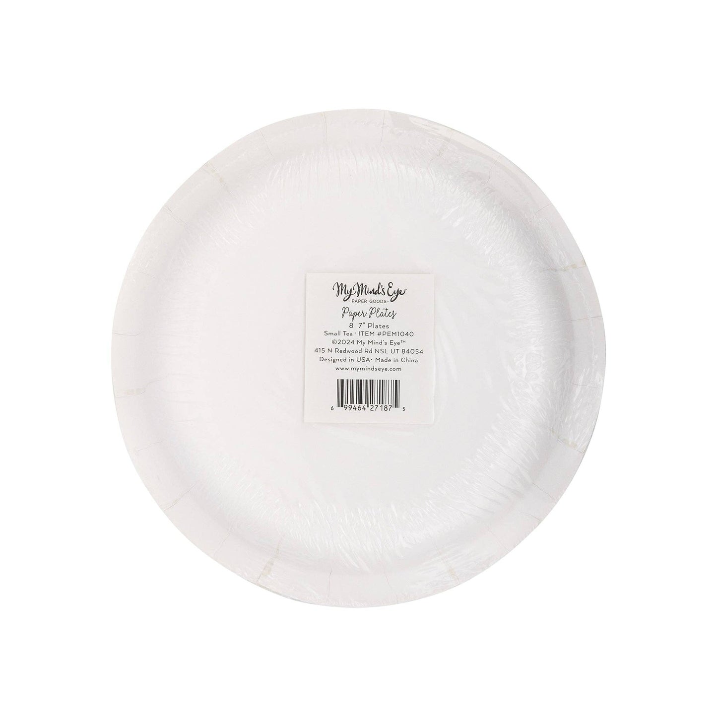 PEM1040 - Pembroke Floral 7" Paper Dessert Plate