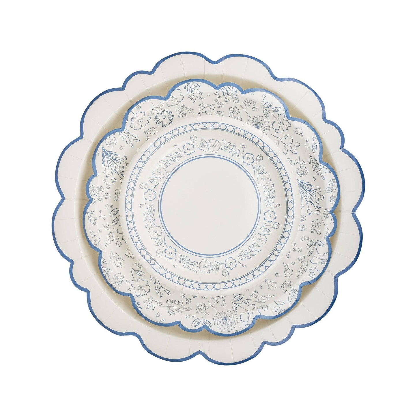 PEM1040 - Pembroke Floral 7" Paper Dessert Plate
