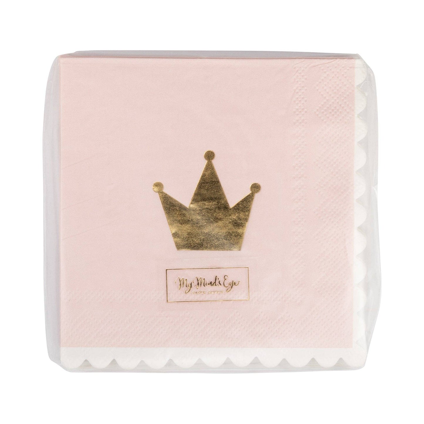 PLPRN38 - Foil Princess Crown Cocktail Napkin (18ct)