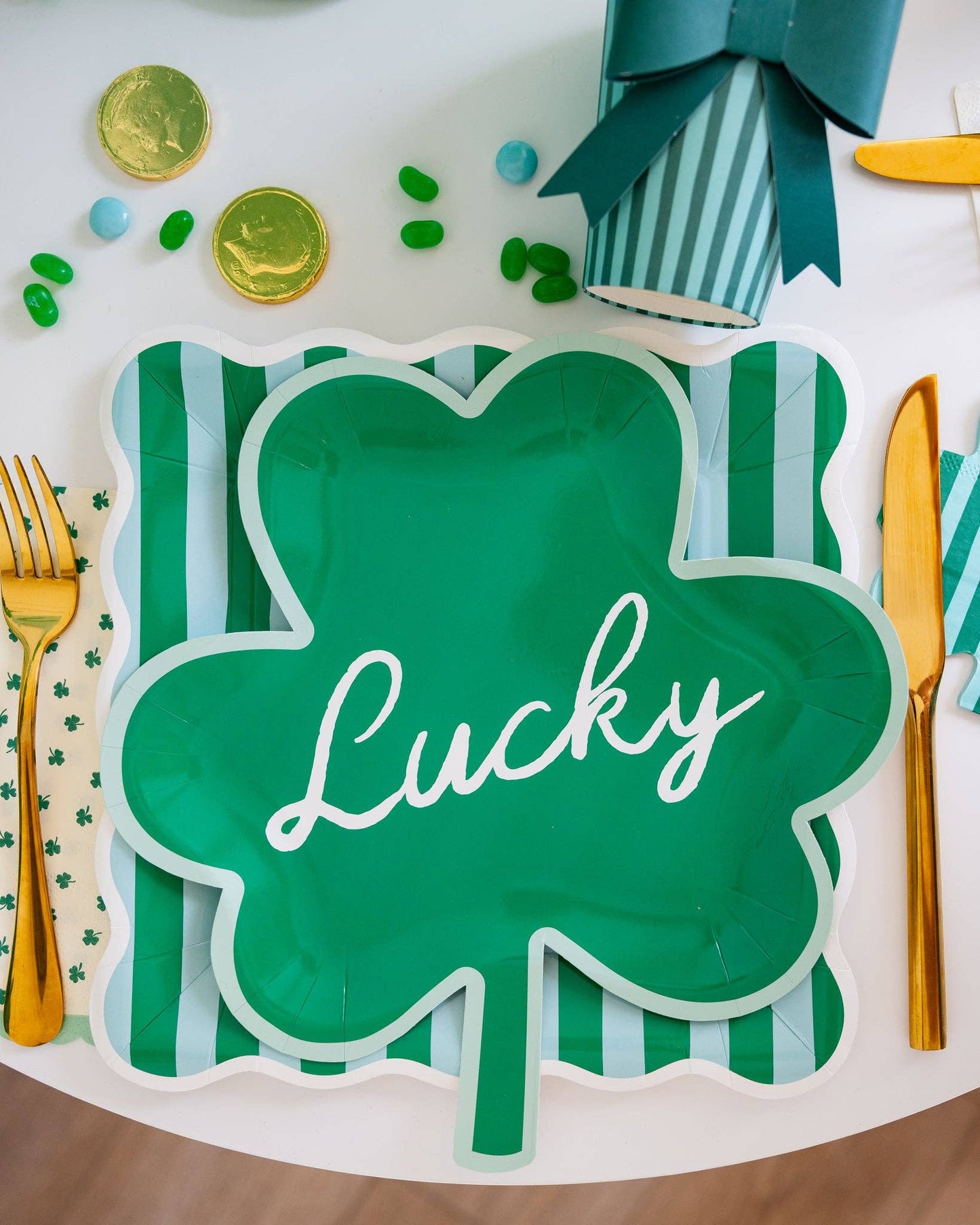 SPD1240 - Lucky Shamrock Shaped Plate