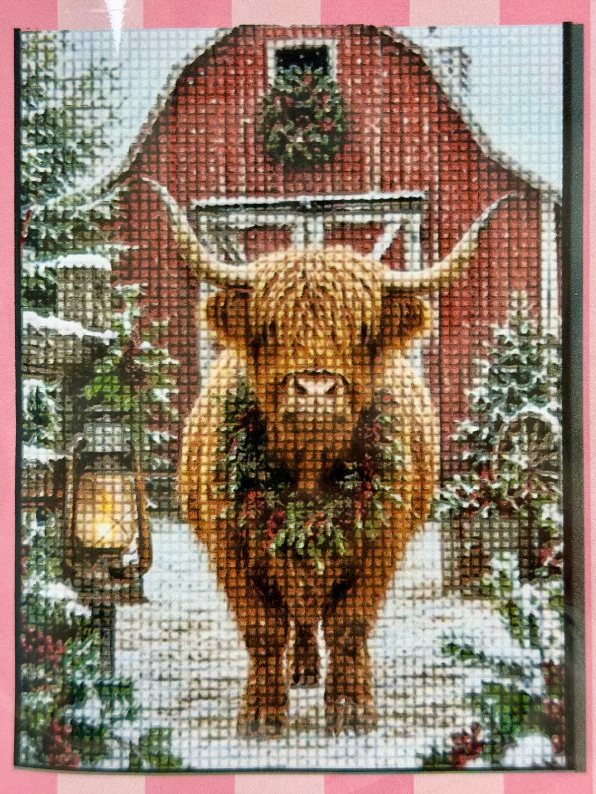 Highland cow diamond art kit
