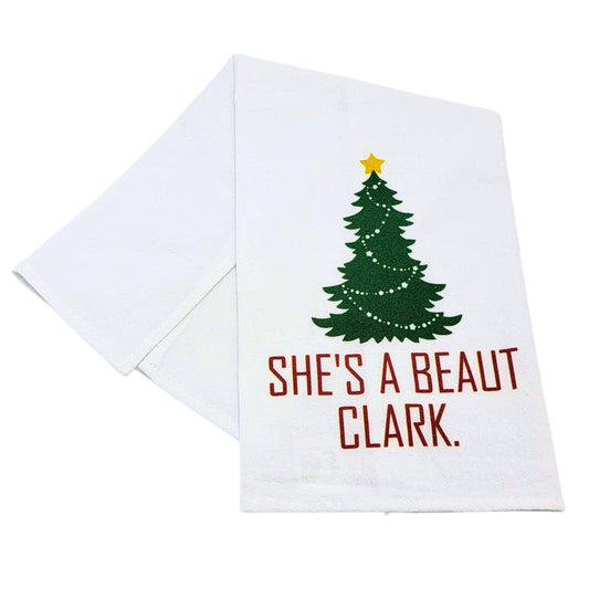 She's A Beaut Clark Funny Tea Towels - Christmas Towel