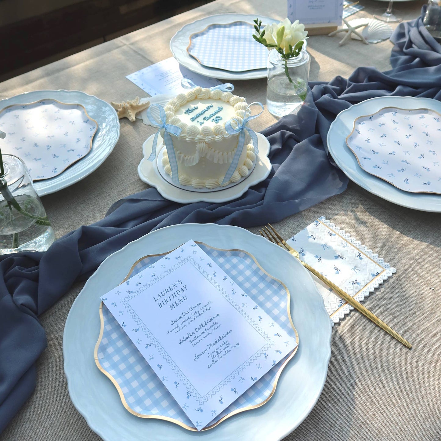 Coastal Pretty - Cocktail Napkin