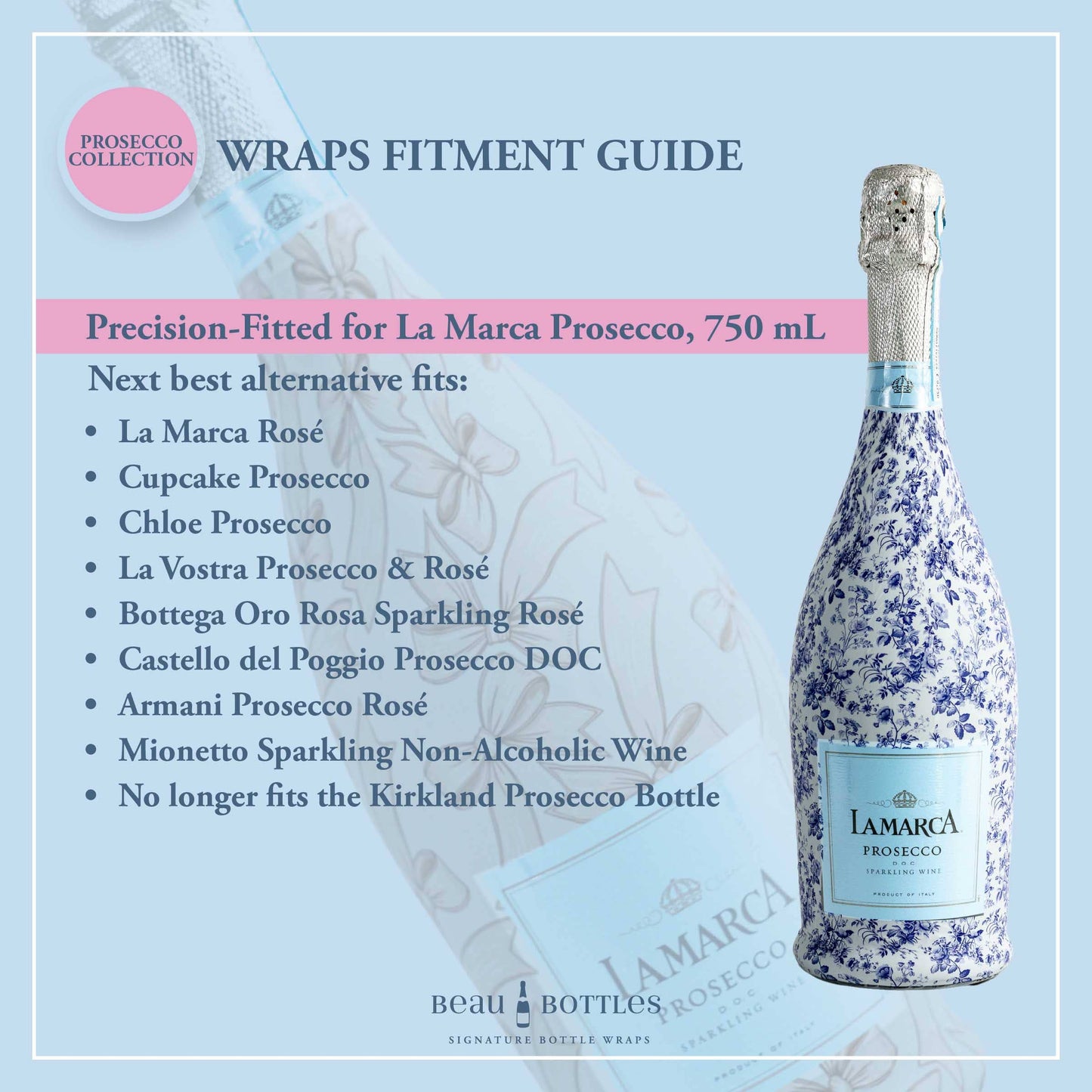Beau Bottle Mother's Day Meadows- Prosecco Collection
