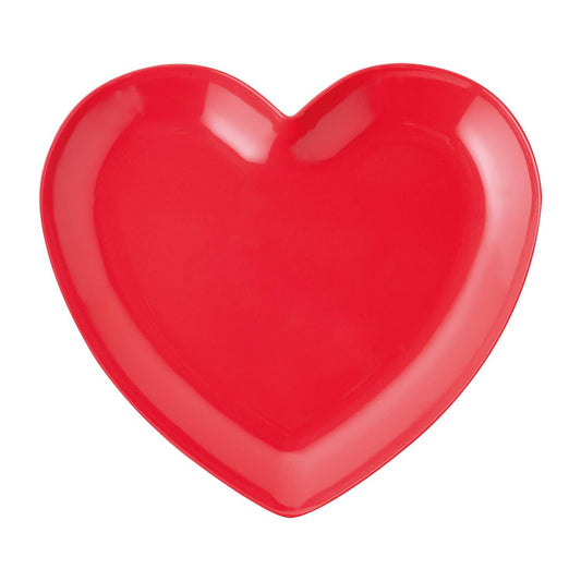 Heart Melamine 8 1/2" Plate