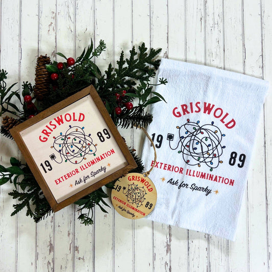 Exterior Illumination Color Christmas Kitchen Towels