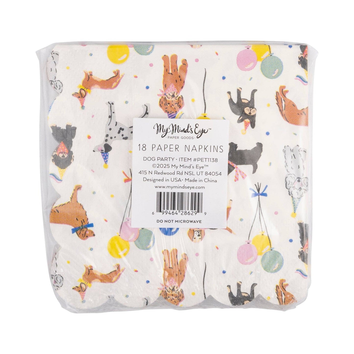 PET1138 - Dog Party Cocktail Napkin