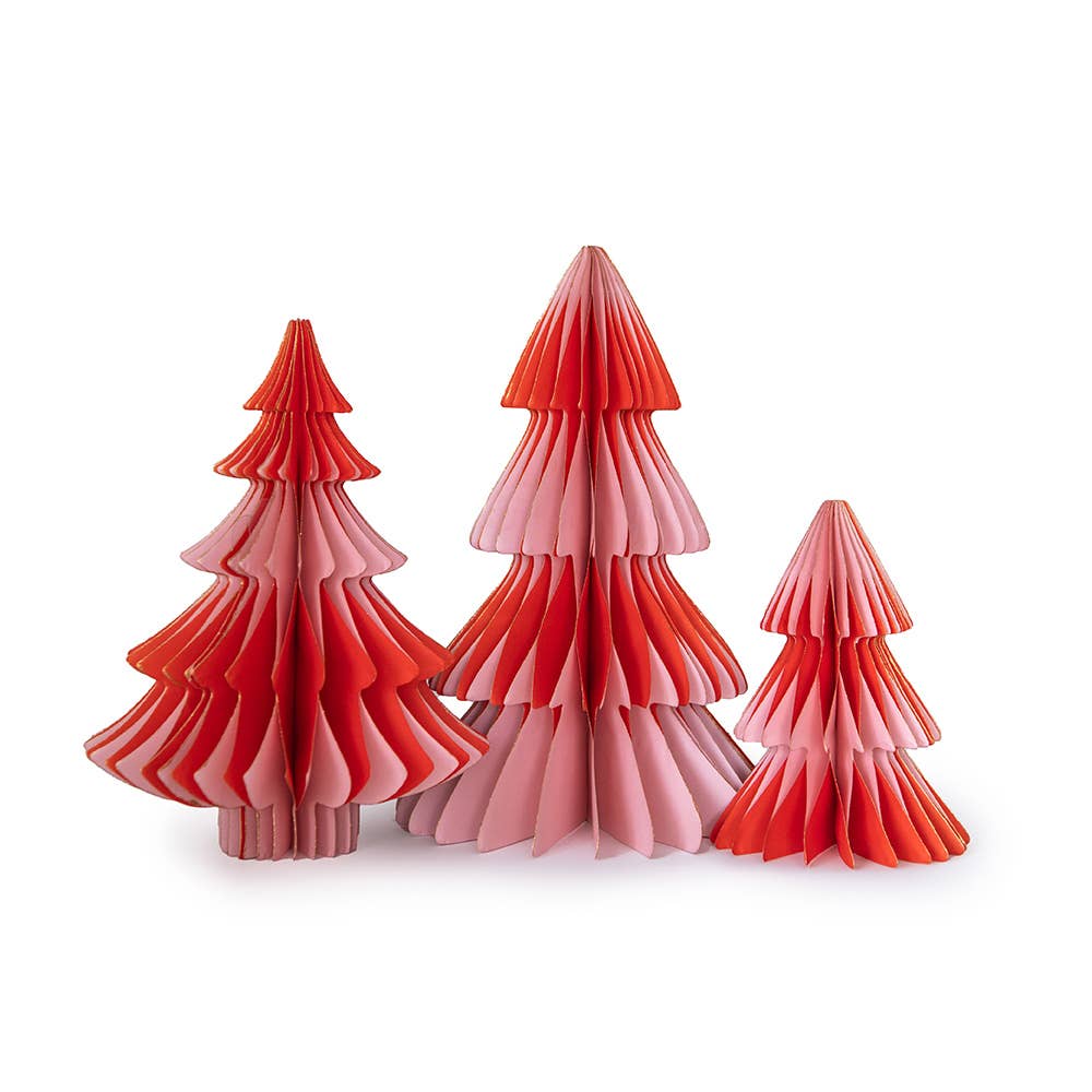 Pink & Red Tree Honeycomb Set