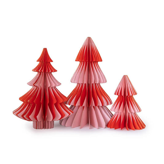 Pink & Red Tree Honeycomb Set