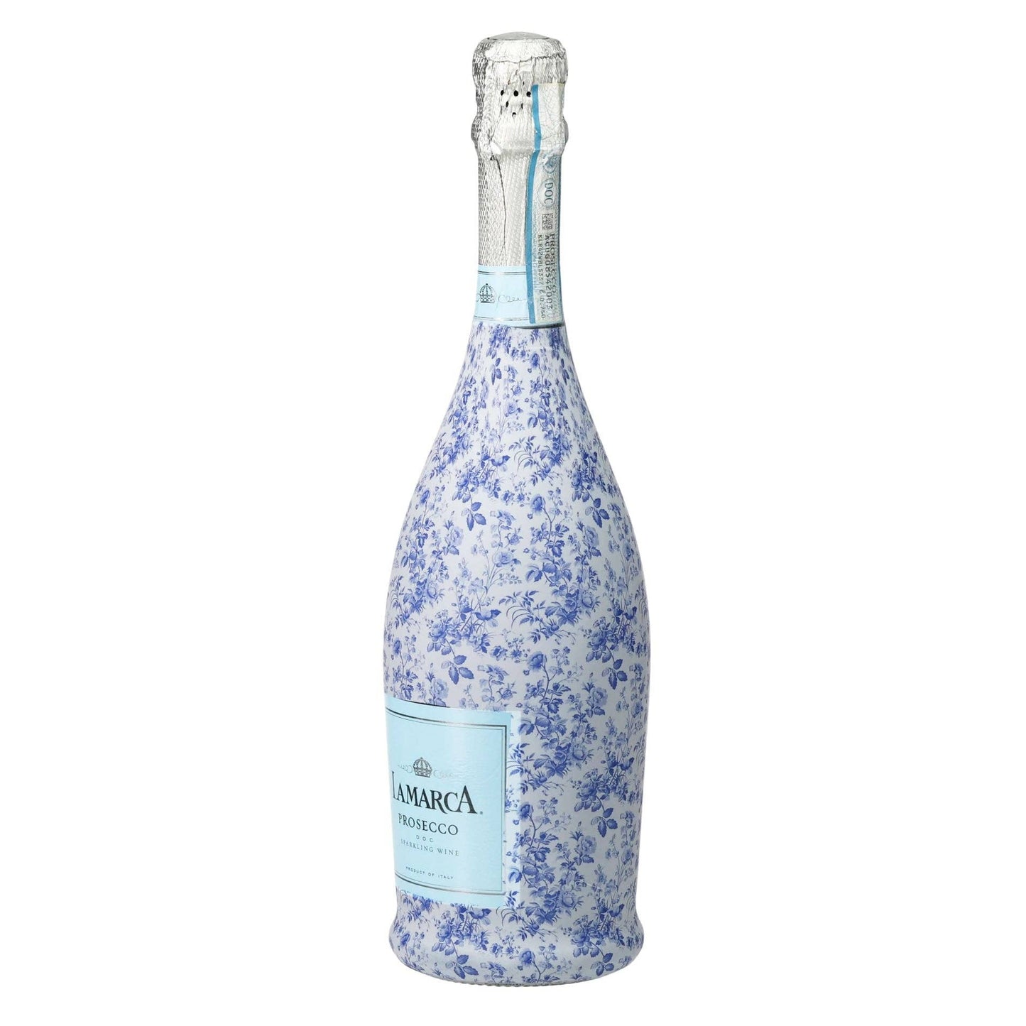 Beau Bottles Grandmillenial Blue Floral - Prosecco Collection